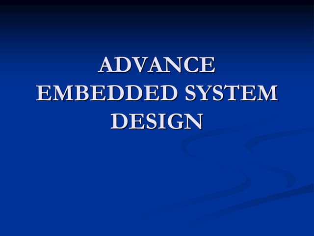 Embedded systems-unit-1