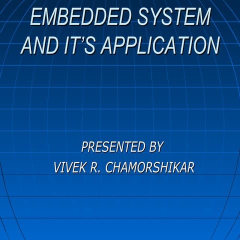 Embedded and vlsi design 1