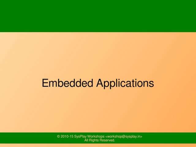 Embedded Applications