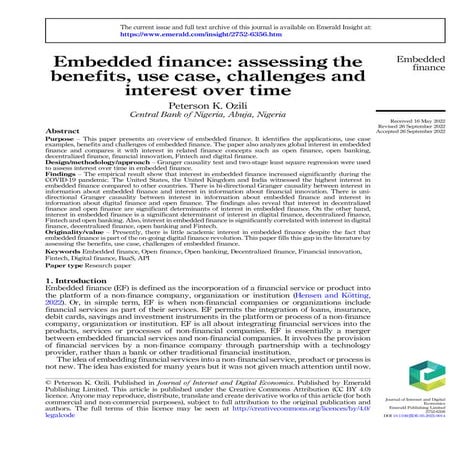 What is Embedded Finance? | DOCX