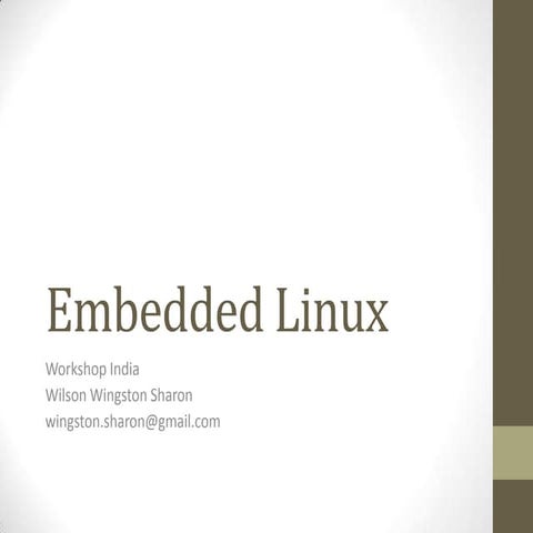 Embedded linux | PPTX