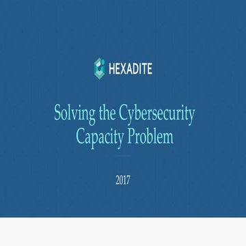 Solving the cybersecurity capacity problem