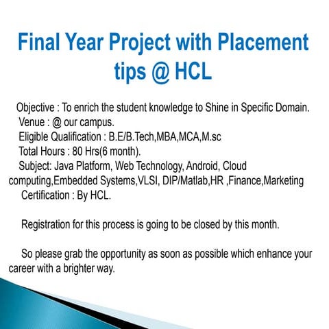 Final year projects for ECE students 