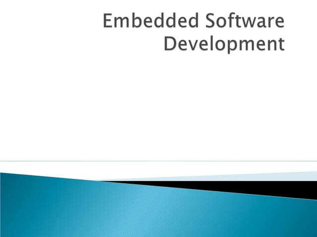 Embedded software development