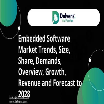 Embedded Software Market - Trends Forecast Till 2028