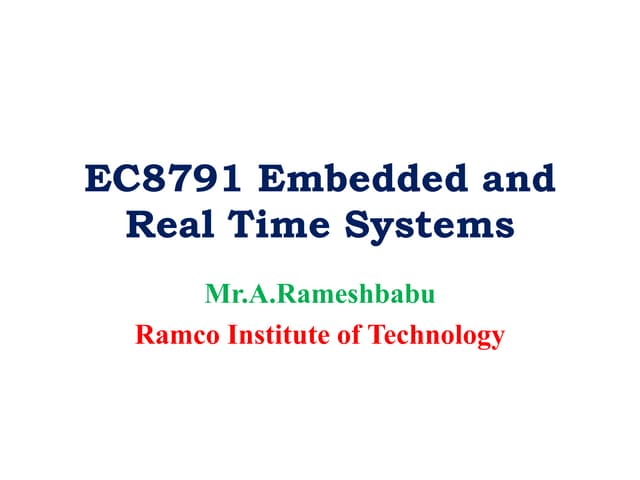 Embedded system design process