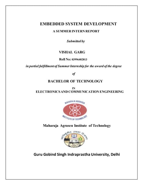 ARDUINO EMBEDDED SYSTEM