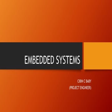 Embedded systems | PPTX | Operating Systems | Computer Software and ... image.