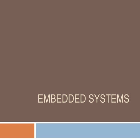 Embedded systems presentation