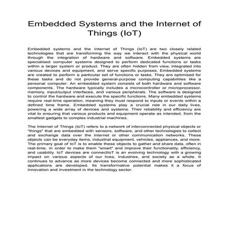 Embedded Systems and the Internet of Things (IoT) .pdf