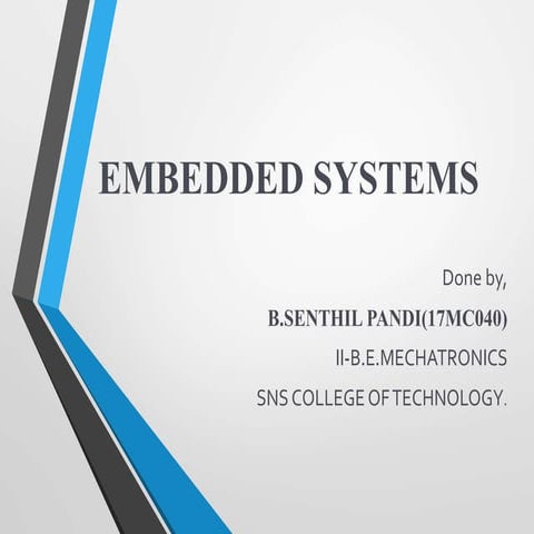 EMBEDDED SYSTEMS (senthil)