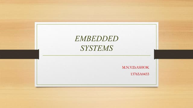 Embedded systems 
