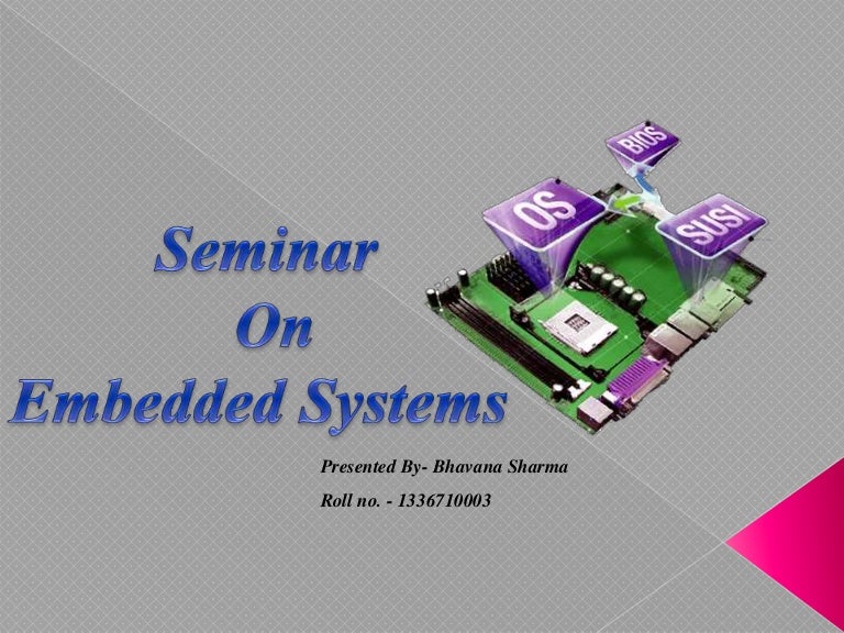 Embedded systems ppt