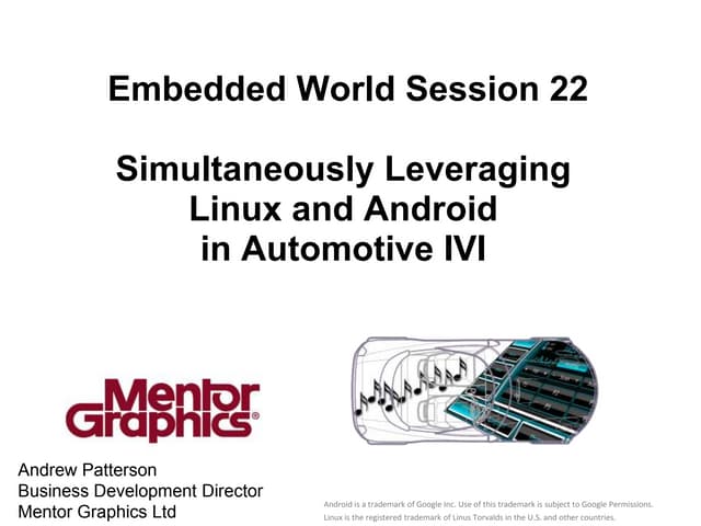 Simultaneously Leveraging Linux and Android in a GENIVI compliant IVI System 