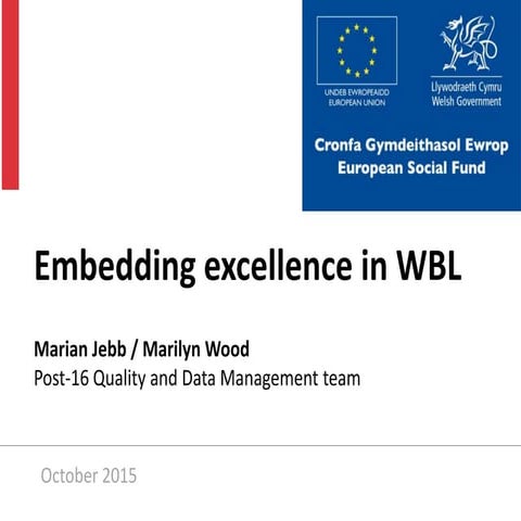 Embedding excellence in work-based learning