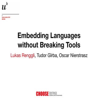 Embedding Languages Without Breakin...
