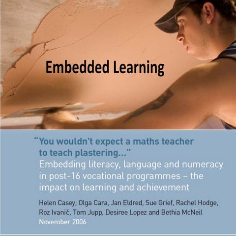 Embedding ESOL into Vocational Subjects