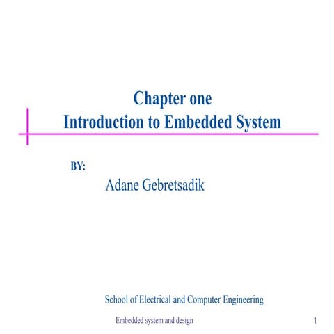 2. block diagram and components of embedded system | PPTX