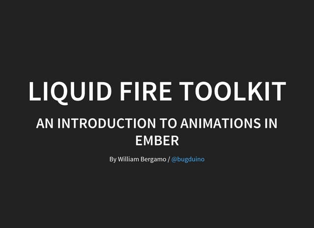 Ember js meetup treviso liquid-fire