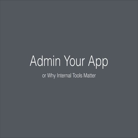 Admin Your App