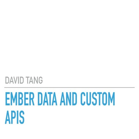 HAL APIs and Ember Data | PDF