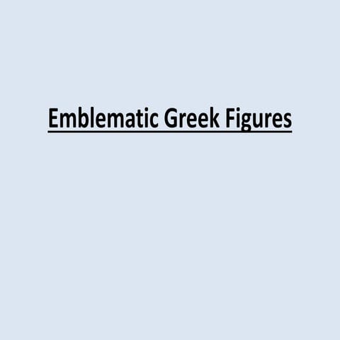 Emblematic greeks