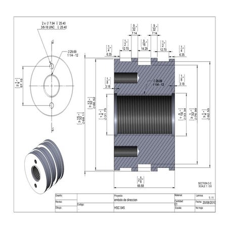 Embolo de direccion sheet1 | PDF