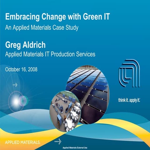 Embracing Change with Green IT