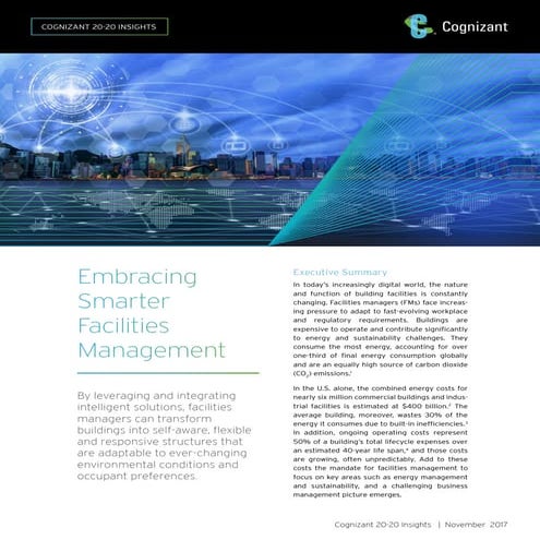 Embracing Smarter Facilities Management