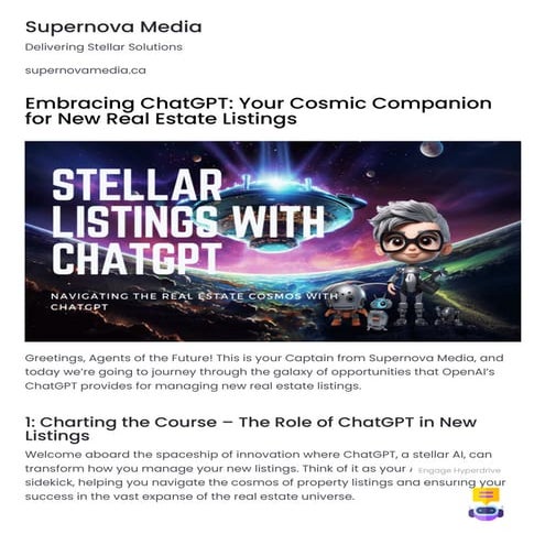 Embracing ChatGPT- Your Cosmic Companion for New Real Estate Listings