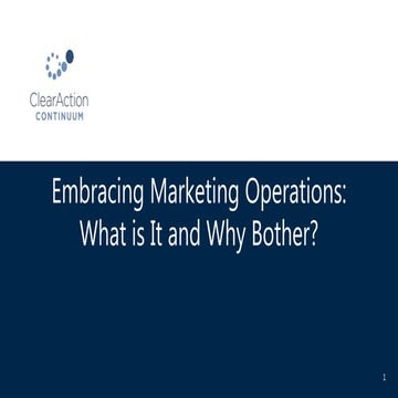 Embracing Marketing Operations: What Is It And Why Bother
