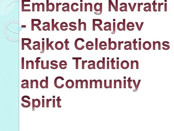 Know How Rakesh Rajdev Celebrated Navratri With Underprivileged ...