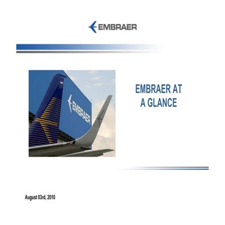 Embraer at a glance