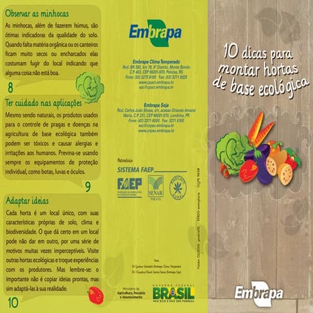 Embrapa dicas-horta