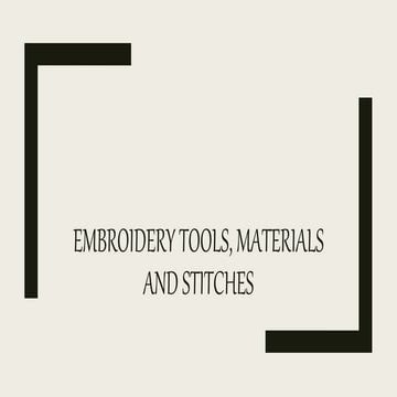 EPP- Basic Stitches | PPTX