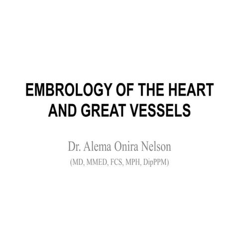 Development and Looping of the Embryonic Heart Tube: Formation of ...