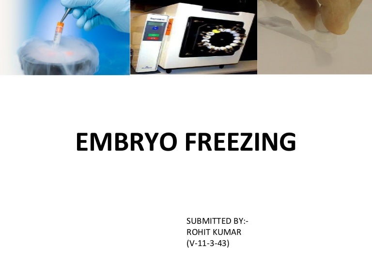 Embryo freezing