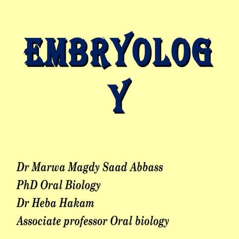 Embryology 4 2015