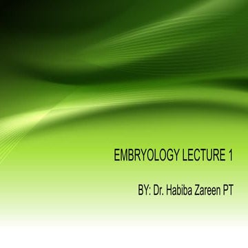 Comprehensive Embryology Lecture on Cell Division and Development | PPTX