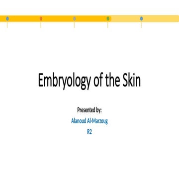 Embryology of Skin - Epidermal Development , Development of the specialized c...
