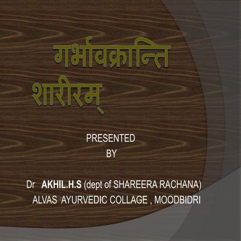 Embryonic development