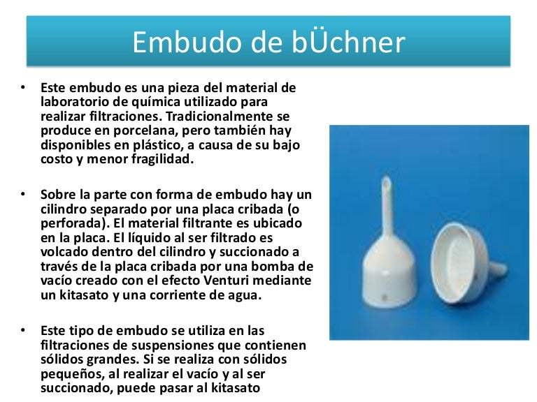 Embudo de büchner Embudo de büchner