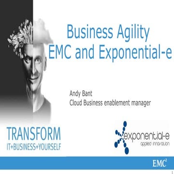Emc - Journey to the Cloud - Business Agility Seminar
