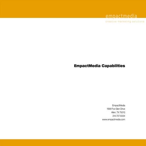 EmpactMedia - Agency Capabilities