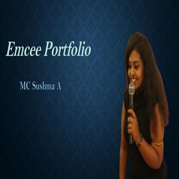 Female Emcee Sushma | Professional Anchor from Chennai for Corporate, Family ...