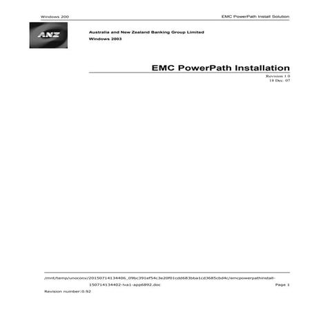 Emc power path install