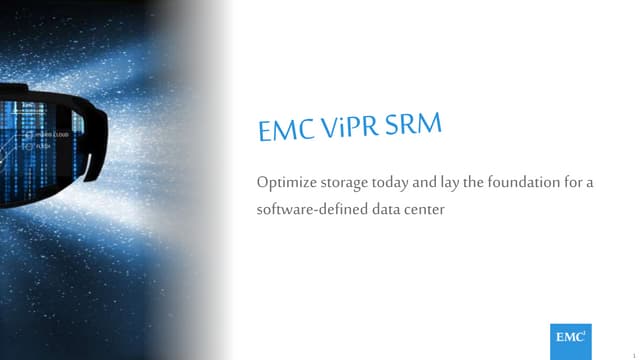 Emc vipr srm workshop