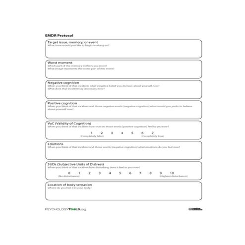 Emdr English protocol PDF