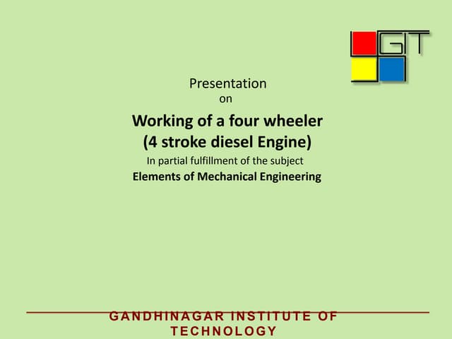 Valve timing diagram of four stroke diesel engine | PDF