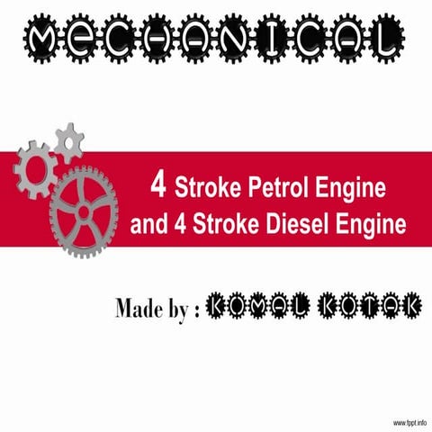 4 stroke petrol engine working principal | PPT